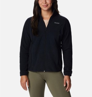 Columbia Overlook Trail Full Zip Women's Fleece Jacket Black | XBGAFV-945