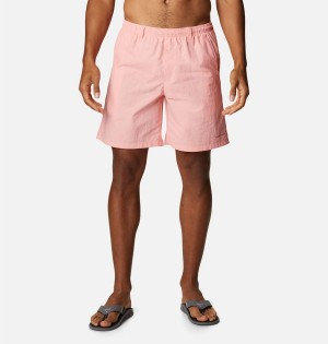 Columbia PFG Backcast III Water Men's Shorts Pink | EQPMWD-641