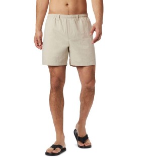 Columbia PFG Backcast III Water Men's Shorts Khaki | JPZUYG-425