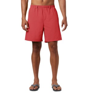 Columbia PFG Backcast III Water Men's Shorts Red | PGUDZK-934