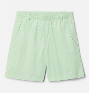 Columbia PFG Backcast Kids' Shorts Green | MRYONH-306