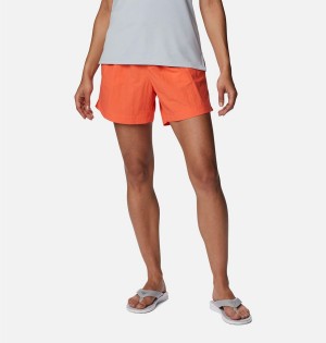 Columbia PFG Backcast Water Women's Shorts Orange | LHJSUN-086