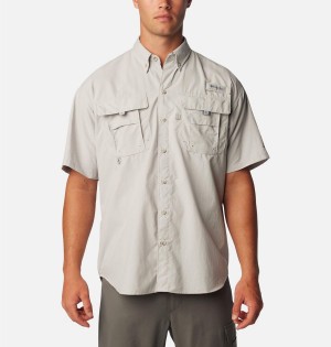 Columbia PFG Bahama II Short Sleeve Men's Shirt Grey | LYFTGU-542