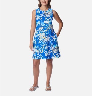 Columbia PFG Freezer Tank Women's Dress Blue | CVWJKO-263