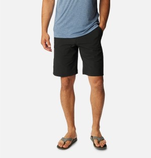 Columbia PFG Grander Marlin II Offshore Men's Shorts Black | WIHVQT-753