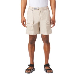 Columbia PFG Half Moon III Men's Shorts Khaki | ECMQFK-824