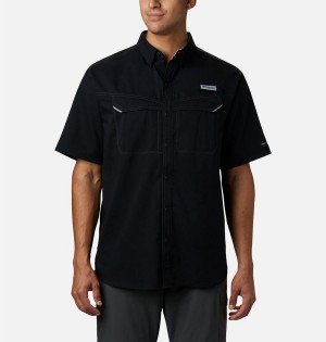 Columbia PFG Low Drag Offshore Short Sleeve Men's Shirt Black | GIFJUL-862