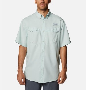 Columbia PFG Low Drag Offshore Short Sleeve Men's Shirt Green | ATIPJW-278