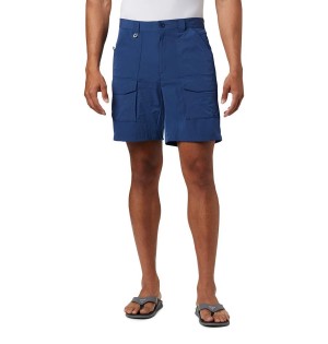 Columbia PFG Permit III Men's Shorts Blue | LGSHOY-053