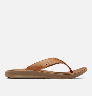 Columbia PFG Rostra Beachcomber LE Flip Flop Men's Sandals Khaki | JWQXNY-435