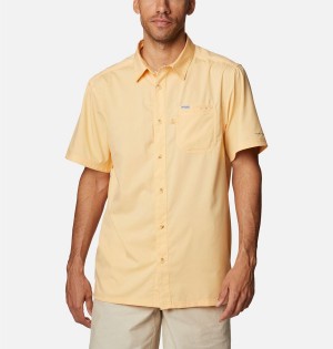Columbia PFG Slack Tide Camp Men's Shirt Yellow | TGXJLA-934