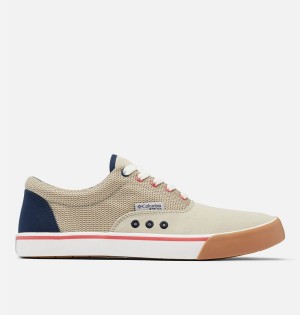 Columbia PFG Slack Tide Lace Men's Sneakers Beige | UQHNKI-802