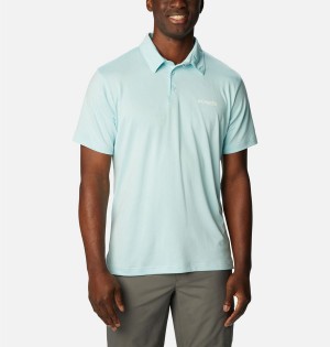 Columbia PFG Slack Tide Stretch Men's Polo Shirt Blue | TYDSJN-405