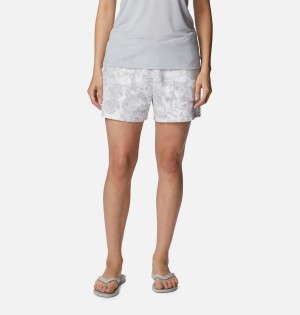 Columbia PFG Slack Water French Terry Women's Shorts Grey | SJADUH-514