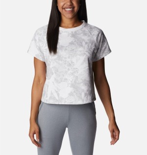 Columbia PFG Slack Water French Terry Women's T-Shirt Grey | PKVSFJ-024