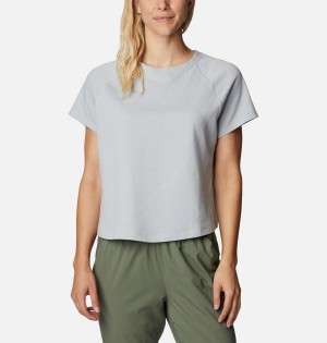 Columbia PFG Slack Water French Terry Women's T-Shirt Grey | FAMHZN-140