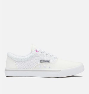 Columbia PFG Slack Water Lace Women's Sneakers White | PKOMFS-697