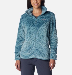 Columbia PFG Slack Water Reversible Fleece Women's Pullover Turquoise | WIZATK-731