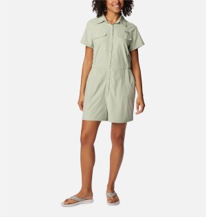 Columbia PFG Sun Drifter Woven Women's Dress Green | EGDMWX-587