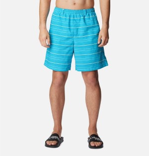 Columbia PFG Super Backcast Water Men's Shorts Blue | HZOUDB-769