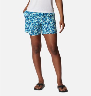 Columbia PFG Super Backcast Water Women's Shorts Blue | IRWEVZ-892
