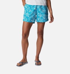 Columbia PFG Super Backcast Water Women's Shorts Turquoise | BTNPIU-305