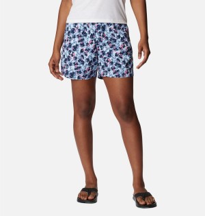 Columbia PFG Super Backcast Water Women's Shorts Blue | DIFSQE-573