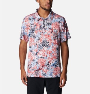 Columbia PFG Super Slack Tide Stretch Men's Polo Shirt Multicolor | WLDPAG-375