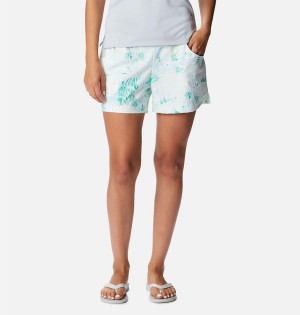 Columbia PFG Super Slack Water Stretch Water Women's Shorts White | QDSXGN-502