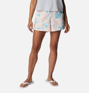 Columbia PFG Super Slack Water Stretch Water Women's Shorts Pink | YIRUGO-827