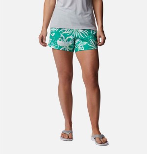 Columbia PFG Super Tamiami Pull-On Women's Shorts Green | SBVEOA-731