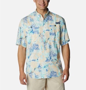 Columbia PFG Super Tamiami Short Sleeve Men's Shirt Multicolor | XBCFRY-421