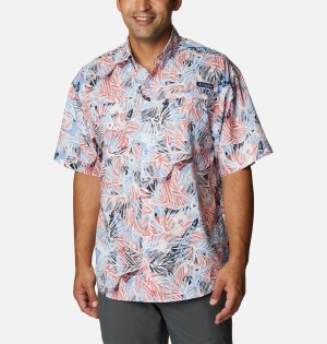 Columbia PFG Super Tamiami Short Sleeve Men's Shirt Multicolor | KFODUE-394