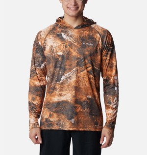 Columbia PFG Super Terminal Tackle Men's Hoodie Orange | WSCKAI-256