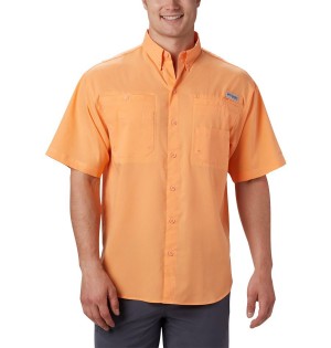 Columbia PFG Tamiami II Short Sleeve Men's Shirt Orange | TMXUZP-821