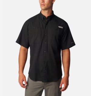 Columbia PFG Tamiami II Short Sleeve Men's Shirt Black | HPUSBO-612