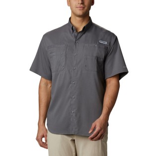 Columbia PFG Tamiami II Short Sleeve Men's Shirt Grey | YFWOUD-209