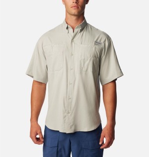 Columbia PFG Tamiami II Short Sleeve Men's Shirt Grey | TIJZEY-289