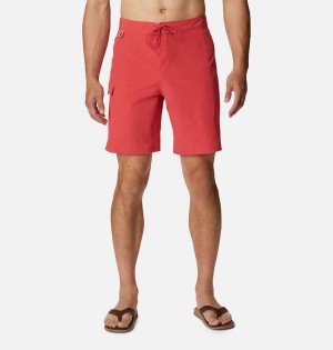 Columbia PFG Terminal Tackle Board Men's Shorts Red | RHNLVU-682