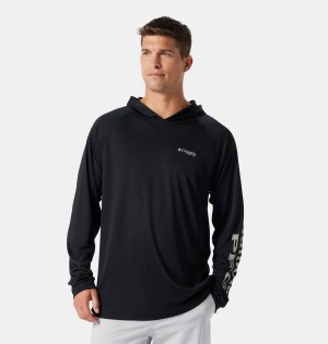 Columbia PFG Terminal Tackle Men's Hoodie Black | WSJNPR-508