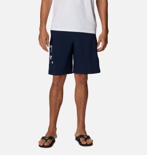 Columbia PFG Terminal Tackle Men's Shorts Navy | NADUWL-680