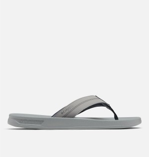 Columbia PFG Tidal Ray Flip Flop Men's Sandals Grey | DISXKR-130