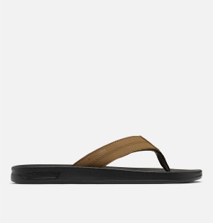Columbia PFG Tidal Ray Flip Flop Men's Sandals Olive | OCPUVJ-042