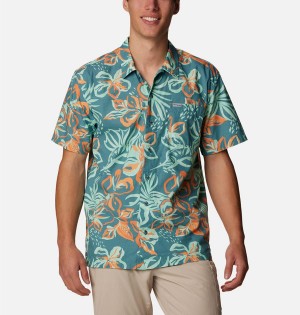 Columbia PFG Trollers Best Short Sleeve Men's Shirt Multicolor | VRZTJK-289