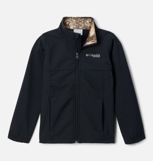 Columbia PHG Ascender Softshell Kids' Jacket Black | ZHXBNP-985