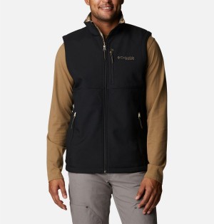 Columbia PHG Ascender Softshell Men's Vest Black | YFPNXH-849