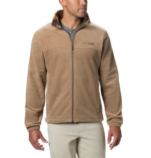 Columbia PHG Men's Fleece Jacket Brown | MQXTPA-456