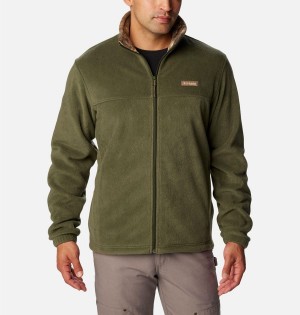 Columbia PHG Men's Fleece Jacket Olive | PEMBXZ-641
