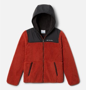 Columbia PHG Rugged Ridge Hooded Overlay Kids' Jacket Red | TXLCEU-625