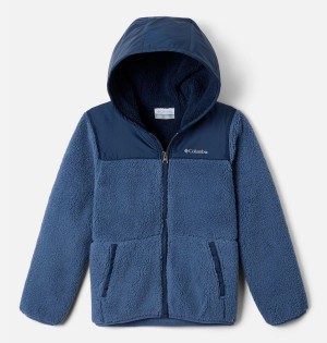 Columbia PHG Rugged Ridge Hooded Overlay Kids' Jacket Blue | LJFCBU-132